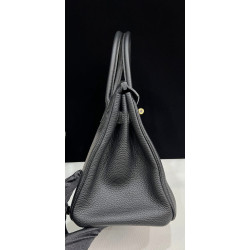 Hermès Birkin 30 Noir Togo GHW X Stamp 2016